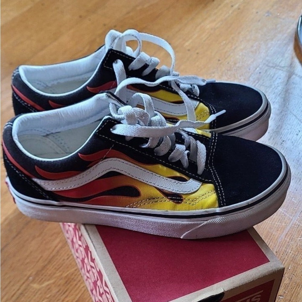 Vans Old Skool Flame Skate Shoes